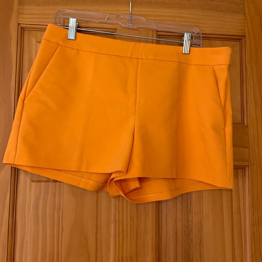 Express orange shorts